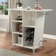 preview thumbnail 11 of 10, Furniture of America Mine Contemporary 47-inch Wide Faux Leather Tufted Bar Table