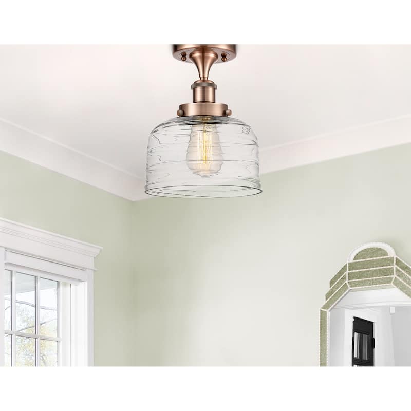 Innovations Lighting Ballston Urban Bell - 1 Light 8" Semi-Flush Mount