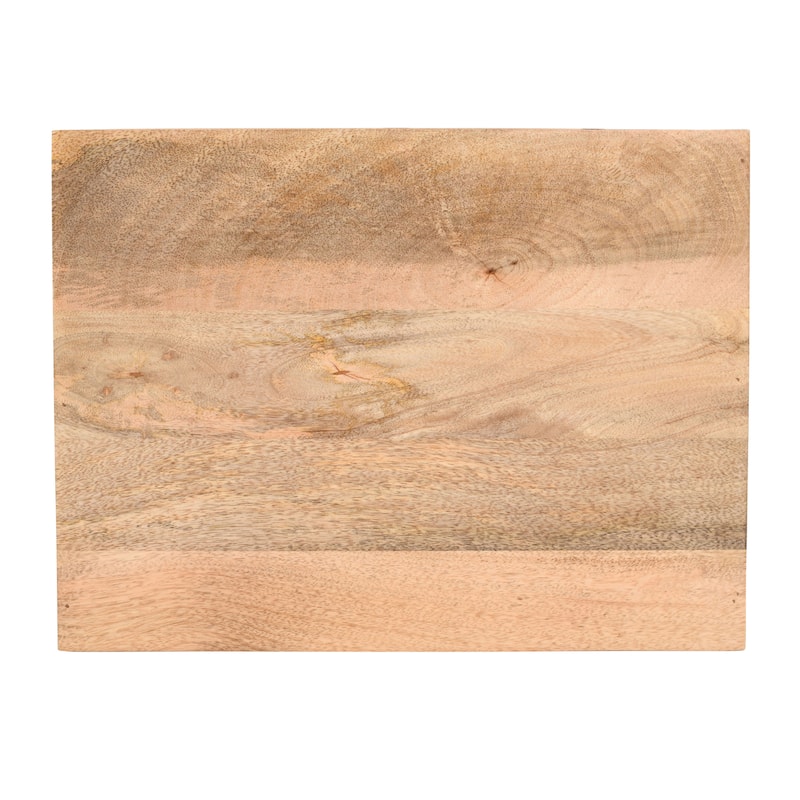 Roomfitters Solid Wood Nightstand, Hand-Carved Bedside Table Storage Cabinet with Drawer and Mango Wood Frame, Natural