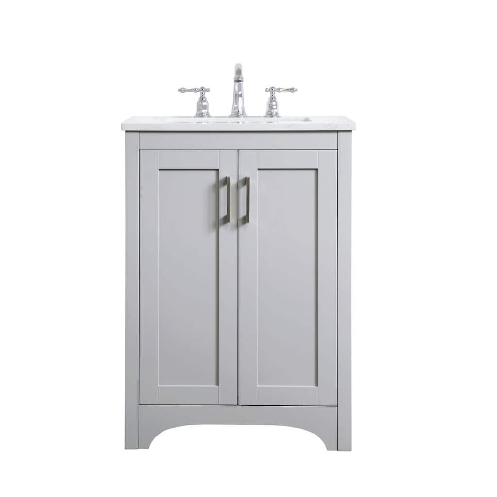 Elegant Lighting VF17024 Moore 24" Free Standing Single Basin Vanity