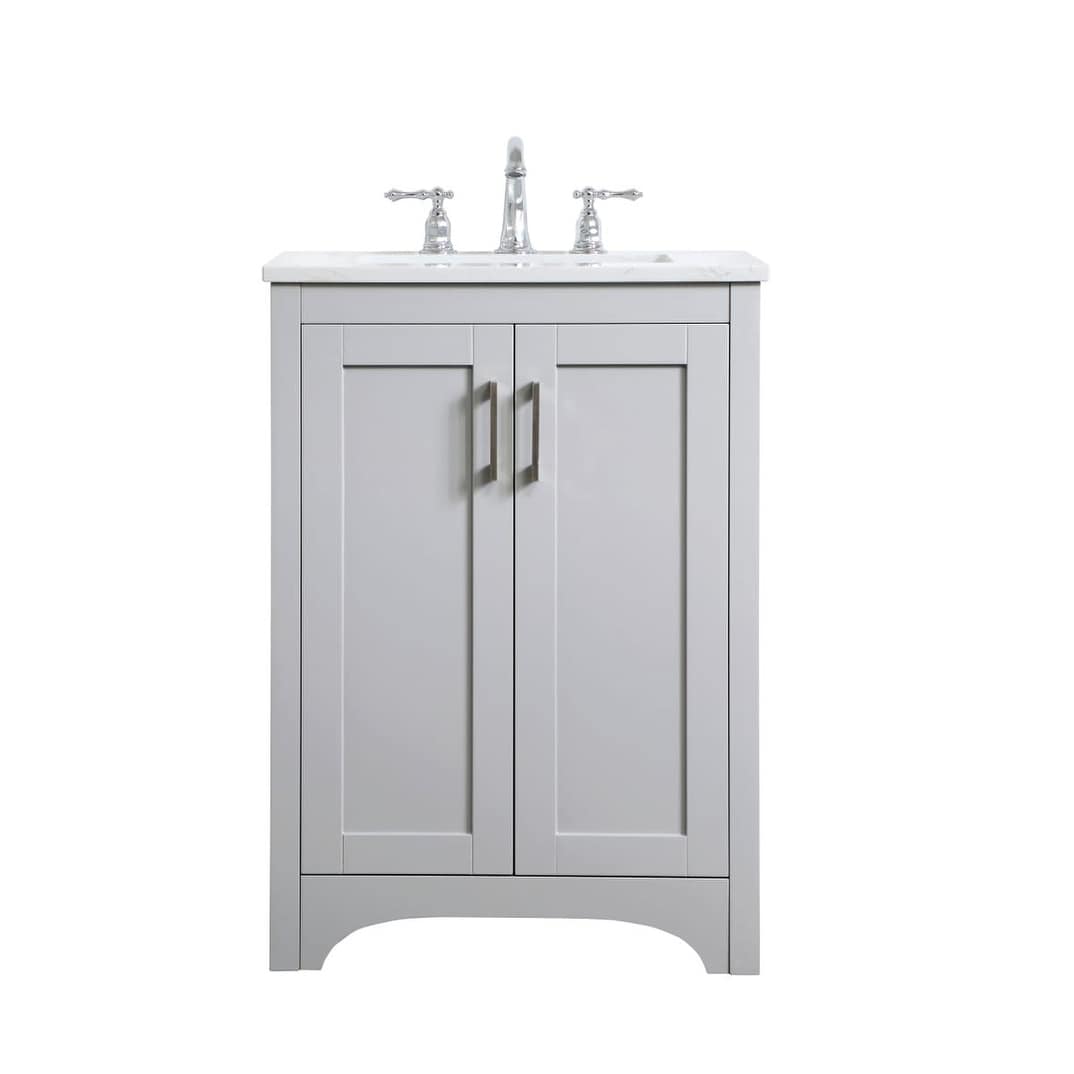 Elegant Lighting VF17024 Moore 24" Free Standing Single Basin Vanity