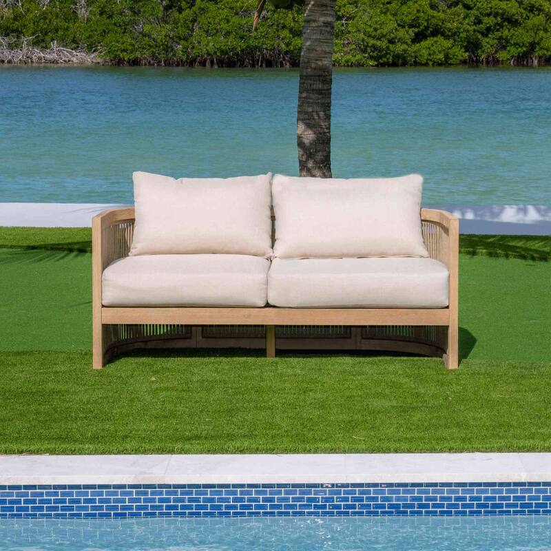 Panama Jack Cabo Loveseat with Cushions - 60"L x 28"W x 27"H