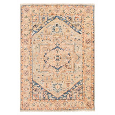 ECARPETGALLERY Hand-knotted Jules Serapi Grey Wool Rug - 6'0 x 8'9