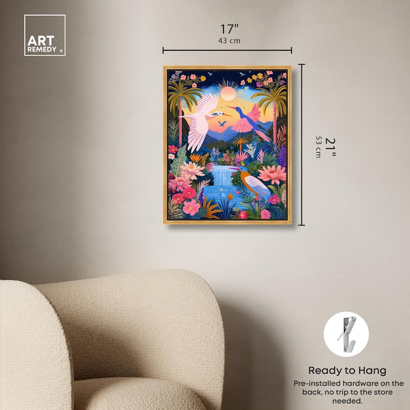 Waterfall Haven Canvas by Art Remedy