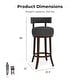 preview thumbnail 11 of 32, Furniture of America Fendeson Transitional Nailhead Swivel Barstool (Set of 2)