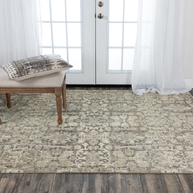 Alora Decor Aurora Transitional Wool/Tencel Area Rug