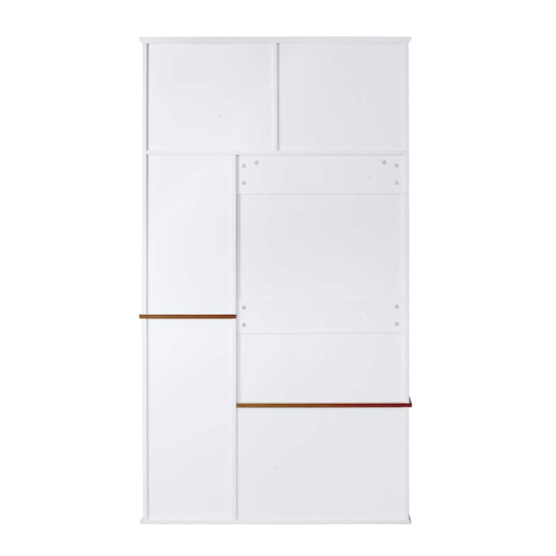 40.2" Wide Hall Tree with Storage Bench for Hallway, Entryway Bench with Coat Rack, 3 Shelves and Drawers, 3 Sturdy Hooks