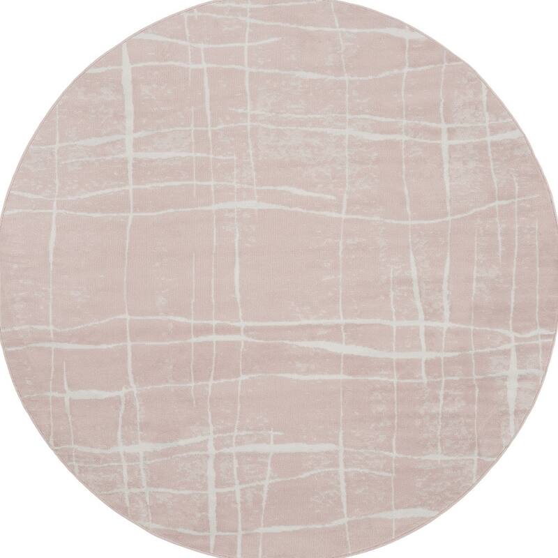 Cafab Power Loomed Geometric Abstract Modern Stain Resistant Area Rug By HomeRoots - 96' X '96' X '0.39