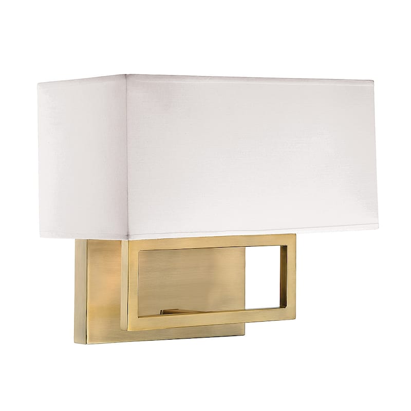 Meridian M90095 2 Light 11" Tall Wall Sconce - Natural Brass