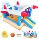 preview thumbnail 1 of 4, Multifunctional Inflatable Bounce House Extra Large 187 x 122 x 81'' Extra Thick Material Jumping Castle With Long Slide