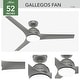 preview thumbnail 6 of 22, Hunter 52" Gallegos Outdoor Ceiling Fan with LED Light Kit and Wall Control, Damp-Rated