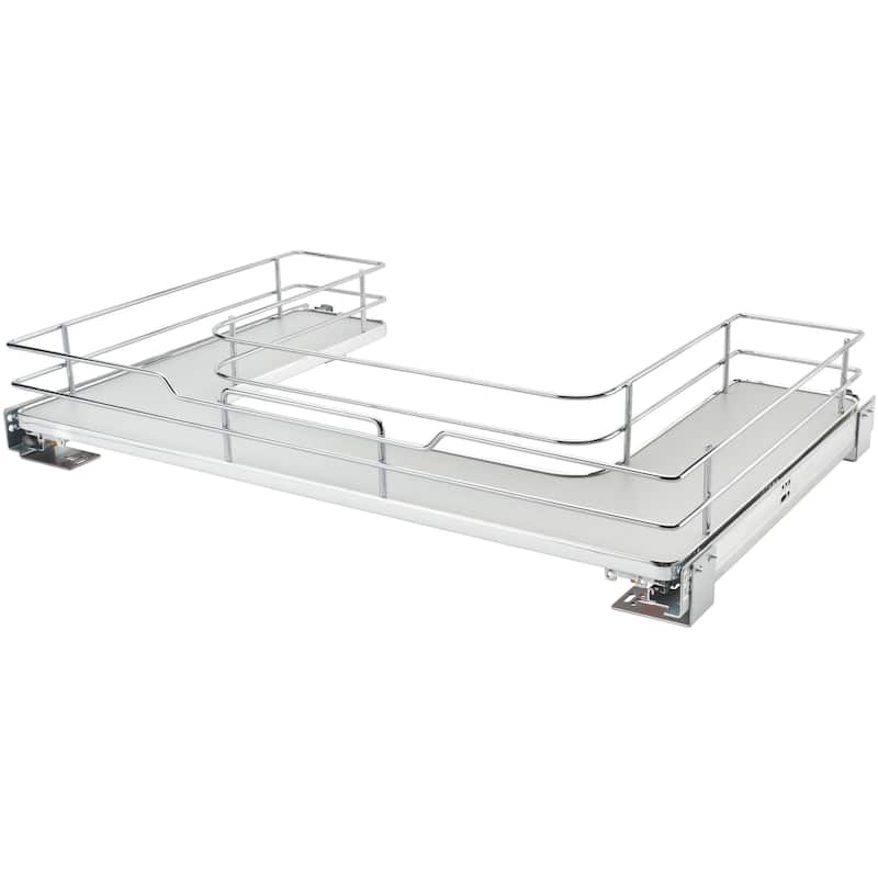 Rev-A-Shelf 5386 Series 33 Inch Pull Out U-Shaped Cabinet Organizer - Gray