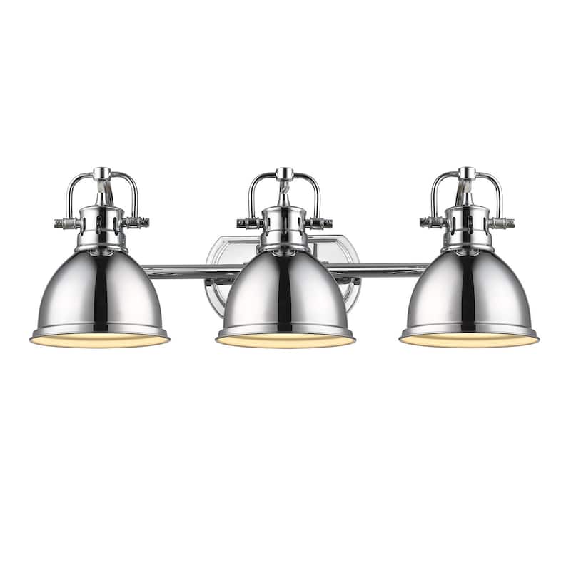 Golden Lighting Duncan 3 Light 25" Wide Bathroom Vanity Light - Chrome