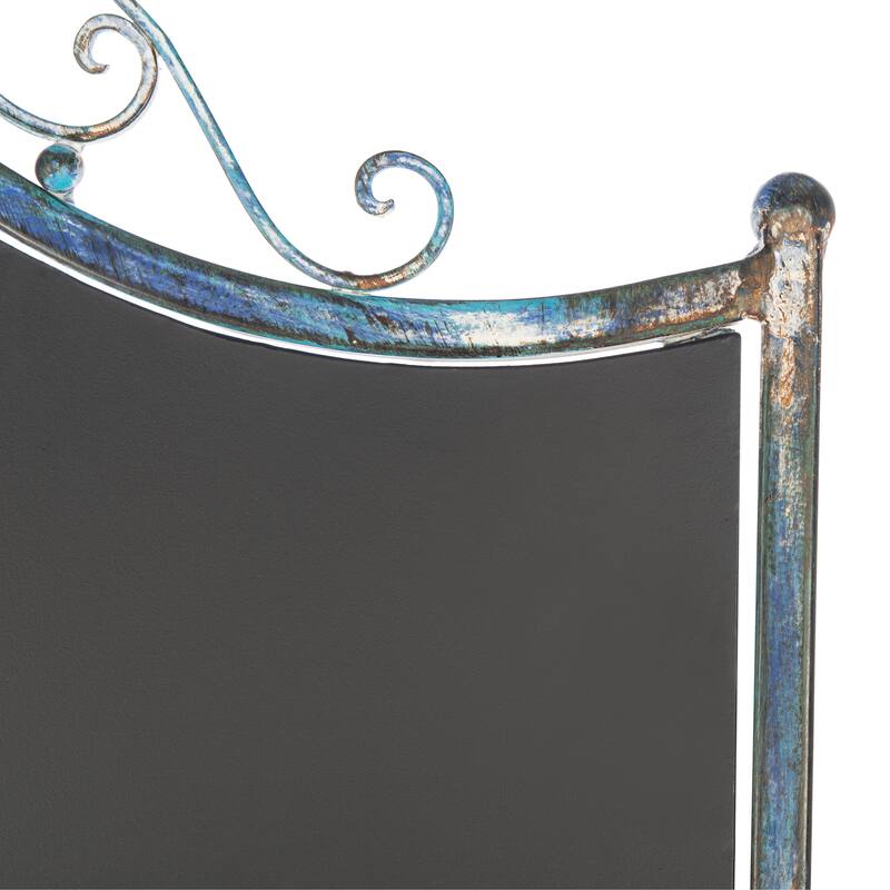 SAFAVIEH Outdoor Nyah Victorian Iron 2-Tier Plant Stand. - 24.5" W x 15.8" L x 43" H - 25Wx16Dx43H