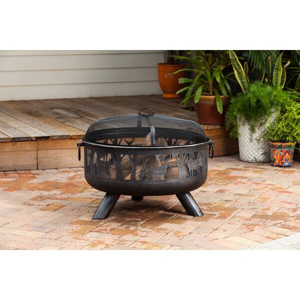 Shop Fire Sense 62340 Yukon 33 Wide Circular Free Standing Wood