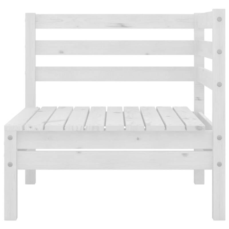 vidaXL Patio Loveseat Outdoor Patio 2-Seater Sofa for Garden Solid Wood Pine - 25" x 25" x 24.6"