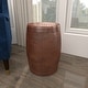 preview thumbnail 128 of 168, Silver or Bronze Metal Hammered Side End Accent Table with Hourglass Shape