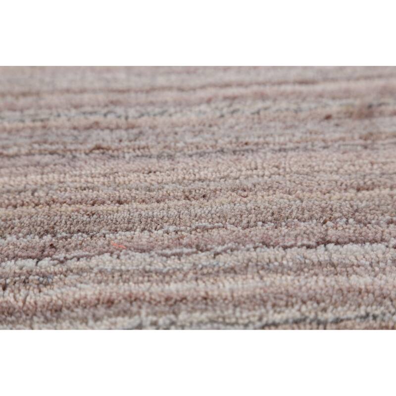 Striped Gabbeh Oriental Area Rug Hand-Knotted Wool Carpet - 4'11"x 8'0"
