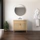 preview thumbnail 36 of 45, Javer Bohemian Rattan Freestanding 2-Shelf Bath Vanity Cabinet Base Only (Sink Basin not Included)