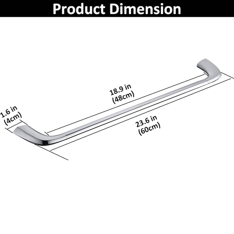 Bathroom 24 in. Wall Mounted Towel Bar Spot Resist Towel Holder