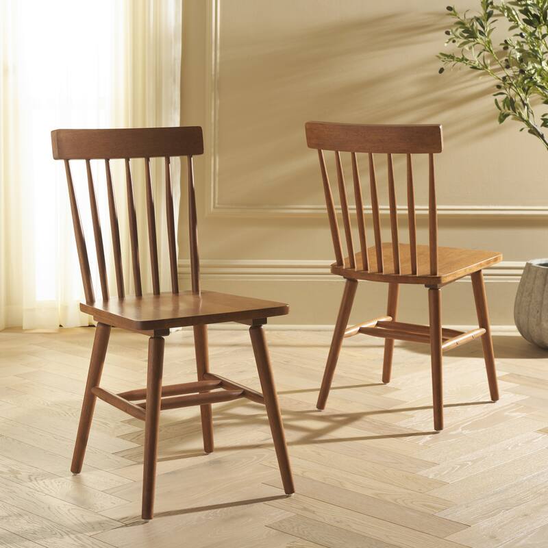 SAFAVIEH HOME Aziel Spindle Dining Chair (Set of 2) - 16"W x 20"D x 34"H