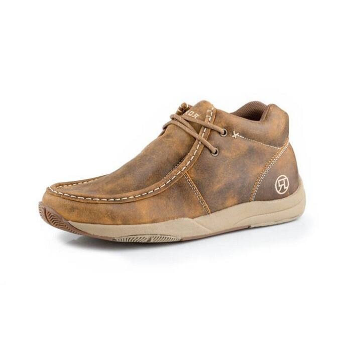 Roper Casual Shoes Mens Leather Casual Chukka Tan 09-020-1662-0279 TA