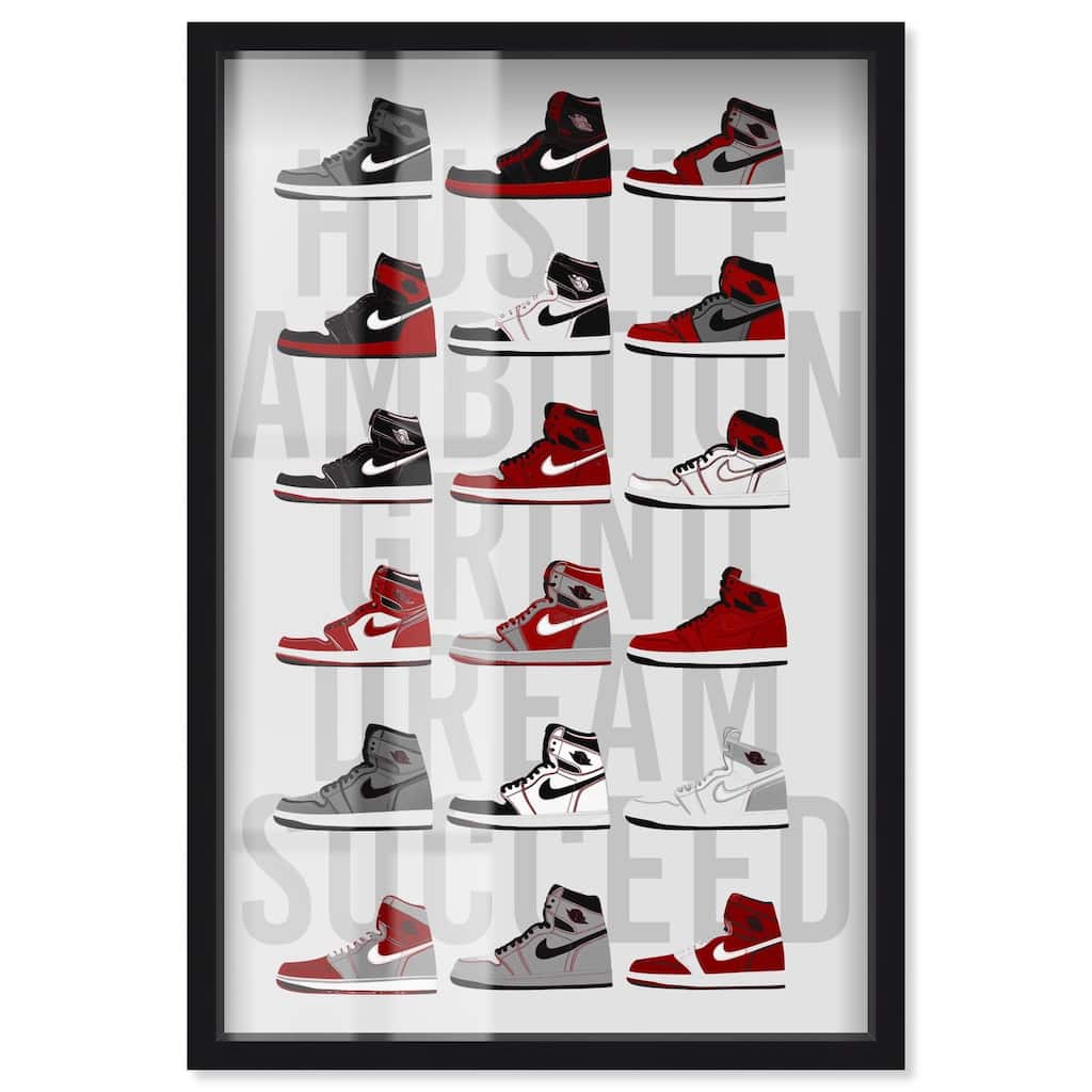 Ambition Grind Sneakers Shadowbox by Art Remedy