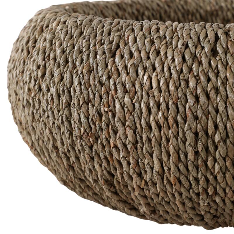 Decorative Woven Bowl for Home Decor - 16", Tan - 15.5"