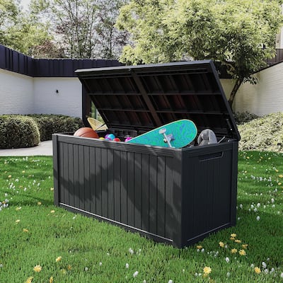 180 Gal. Resin Outdoor Patio Storage Deck Box