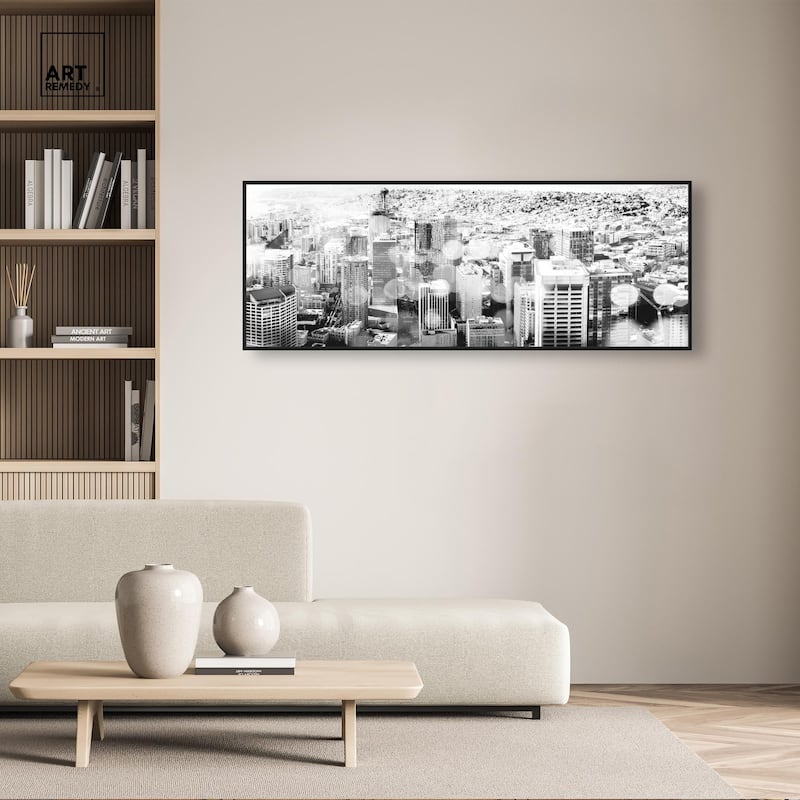 You're in Seattle Panoramic Canvas by Art Remedy