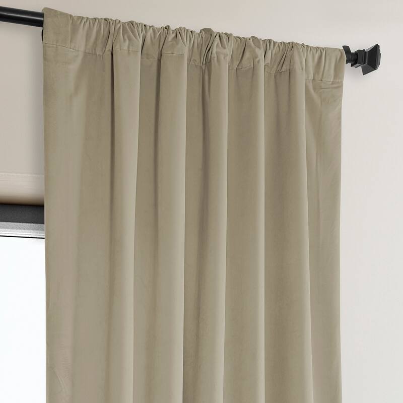 Exclusive Fabrics Heritage Plush Velvet Curtain (1 Panel)