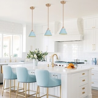Modern 1-Light Cone Pendant Light for Kitchen Island Dining Room