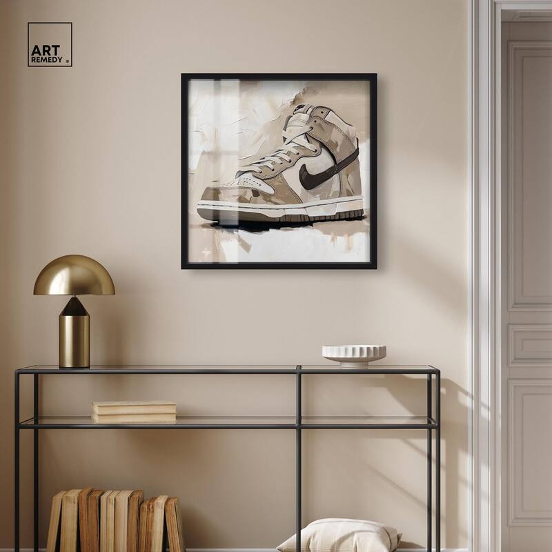 Light Tans Sneaker Shadowbox by Art Remedy