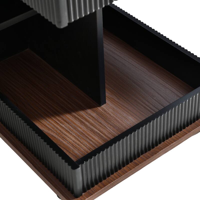 Modern Side Table with 360°Rotating Top