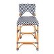 preview thumbnail 2 of 29, Creanly 25.25"H Seat Rattan Counter Stool with Back