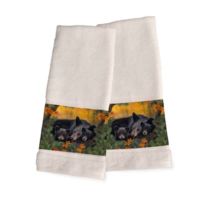 Warm Cozy Bears Hand Towel Set - 16" x 29"