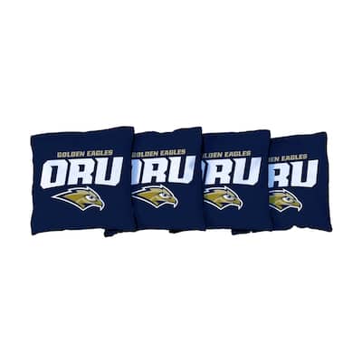 Oral Roberts ORU Golden Eagles Blue Cornhole Bags