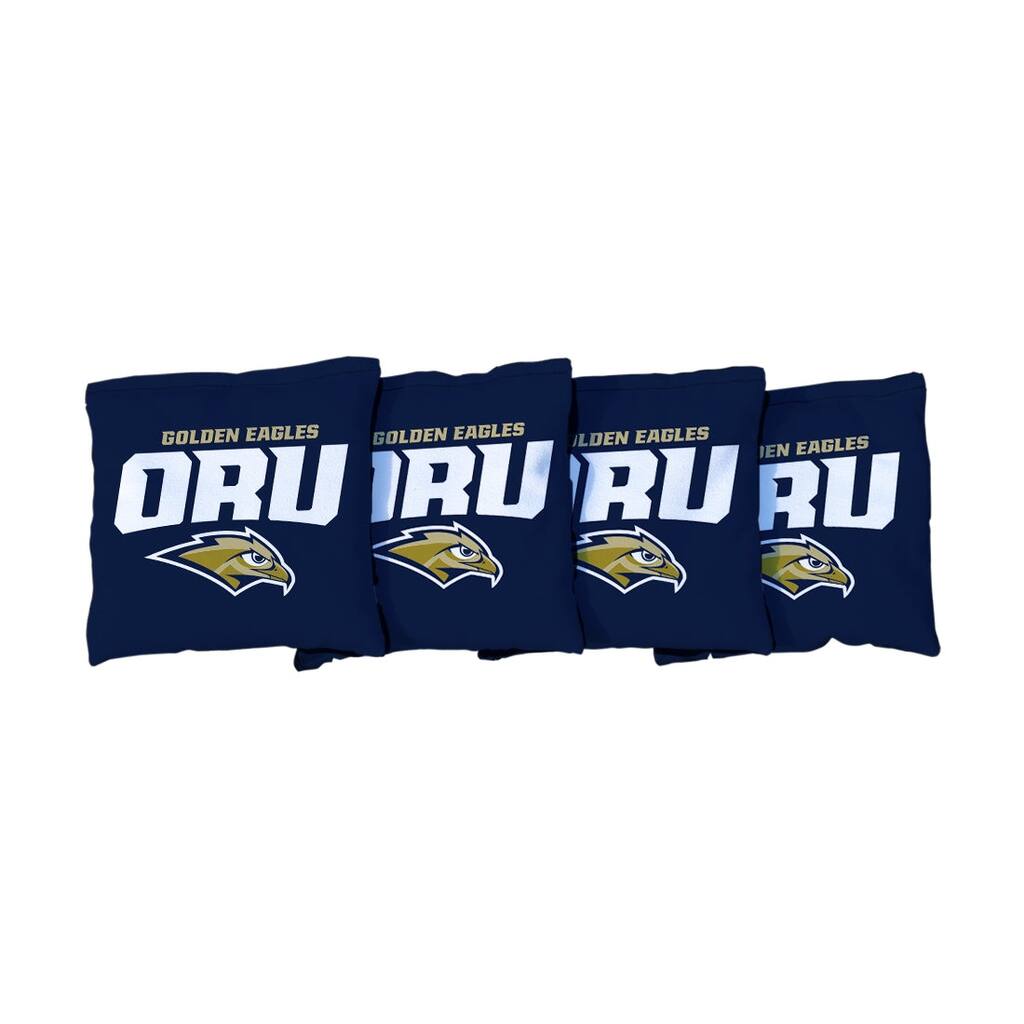 Oral Roberts ORU Golden Eagles Blue Cornhole Bags