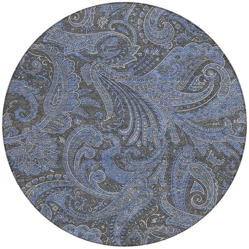 HomeRoots Paisley Transitional Rectangle Outdoor Rug