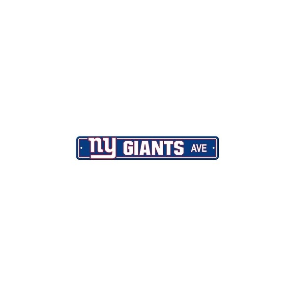 FREMONT DIE Inc New York Giants Plastic Street Sign Plastic Street Sign
