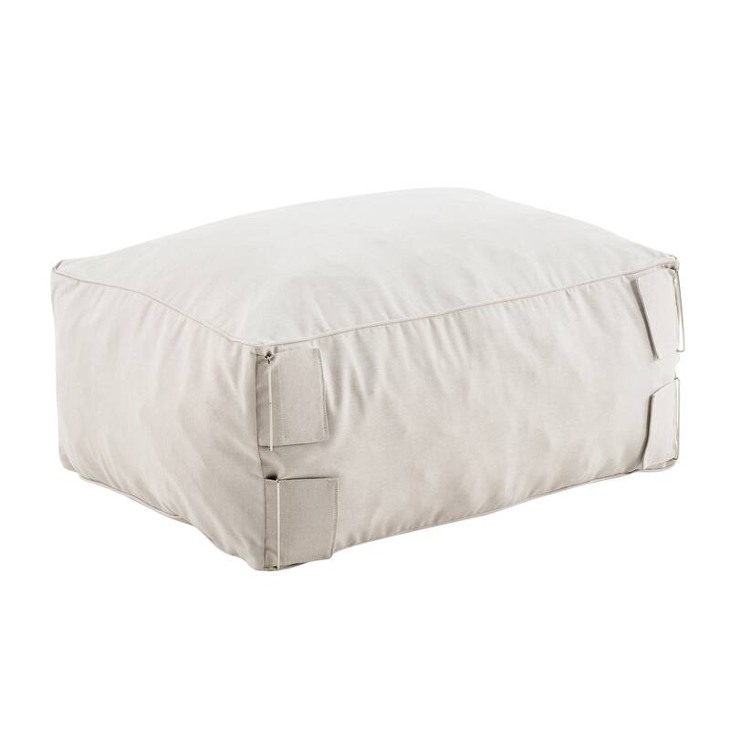 Christopher Knight Home - Outdoor Olefin Bean Bag Ottoman Modular Patio Lounge