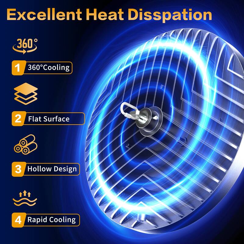 UFO LED High Bay Light 6 Pack for Warehouse and Garage