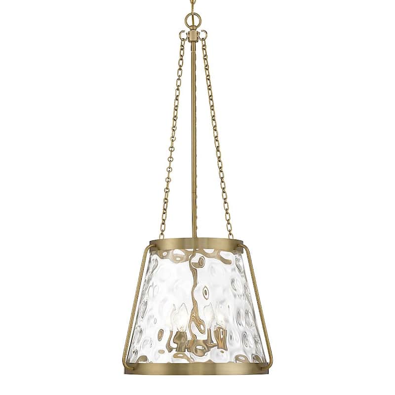 Savoy House 7-1804-4 Crawford 4 Light 18" Wide Pendant - Warm Brass