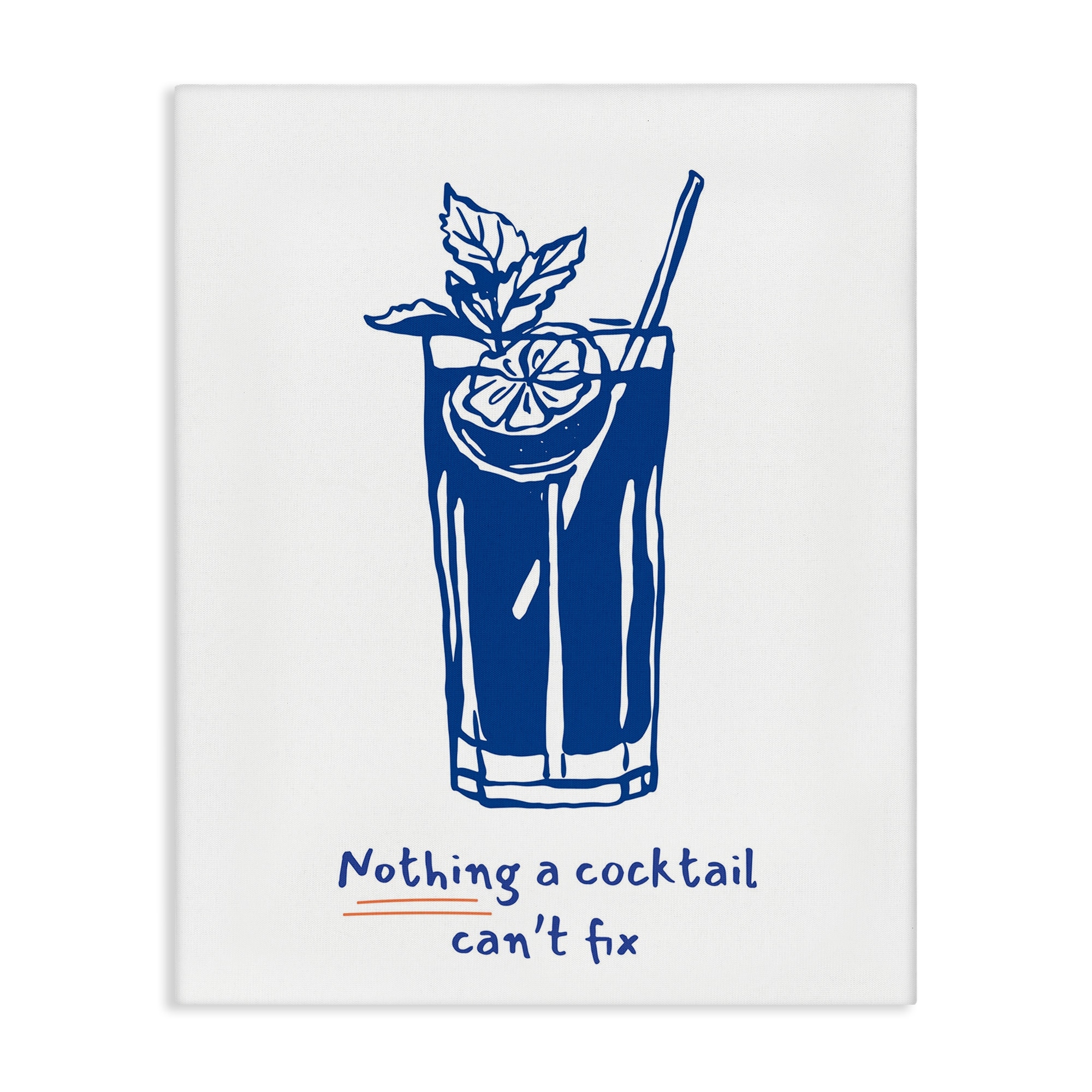 Stupell Nothing A Cocktail Can't Fix Canvas Wall Art Design By Lettered and Lined