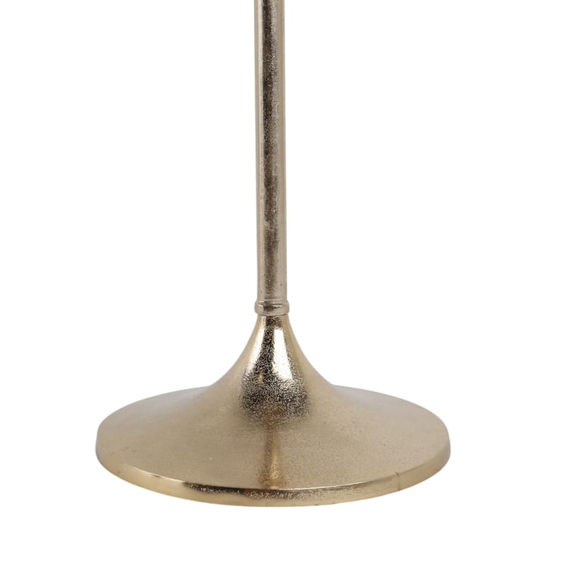 Metal Base Marble Top Modern Glam Accent Table Round Silhouette