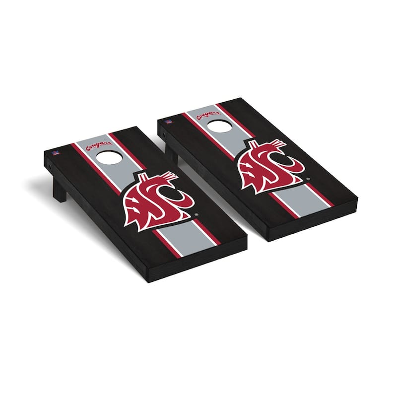 Washington State Cougars 2x4 Pro Cornhole Boards - V1 - Include Team Bags + LED Lights