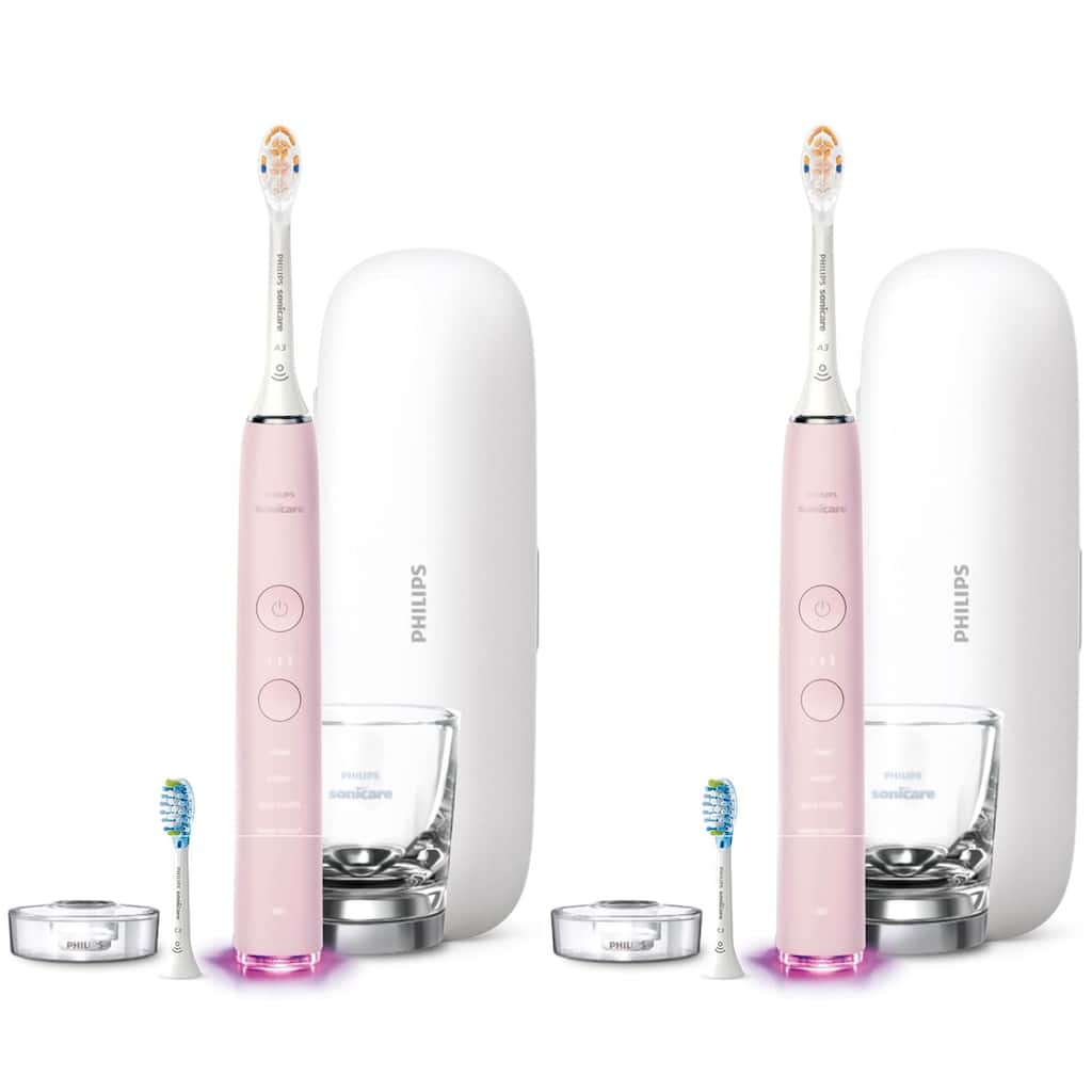 2x Philips Sonicare 9300 Series DiamondClean Electric Rechargeable Toothbrush #HX9903/25 - Pink
