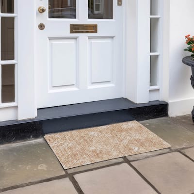 Machine Washable Indoor/ Outdoor Chantille Vintage Trellis Rug