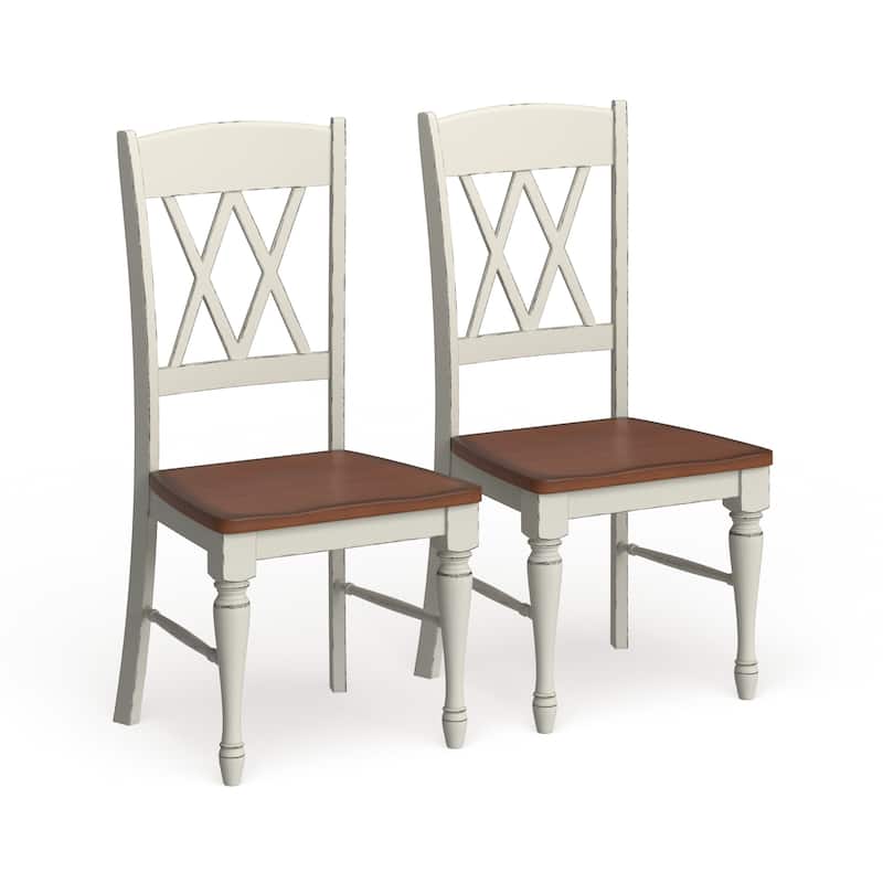 The Gray Barn Box Hill Double X-back Dining Chairs (Set of 2)