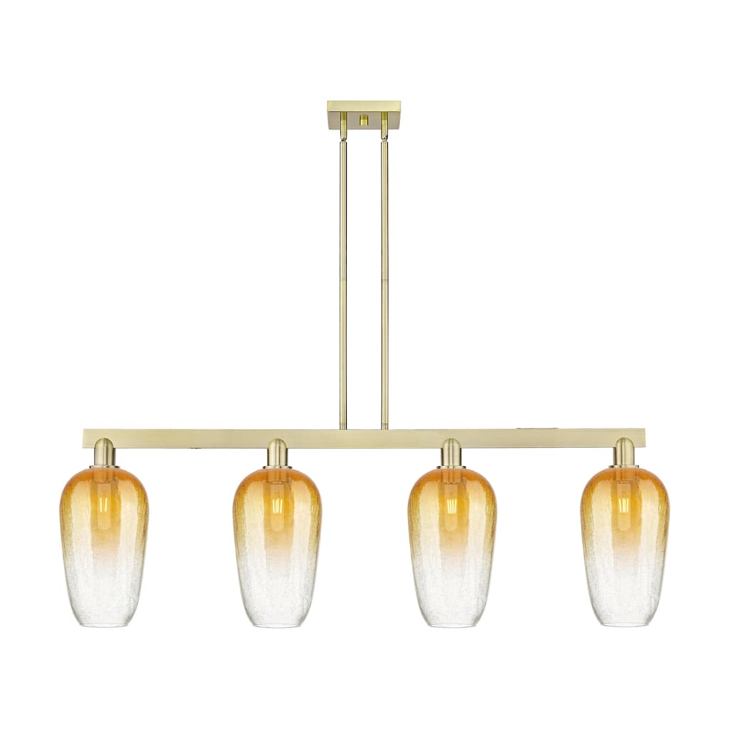 Innovations Lighting Urban Downtown - Brookhaven Flute - 4 Light 48" Stem Hung Island Light